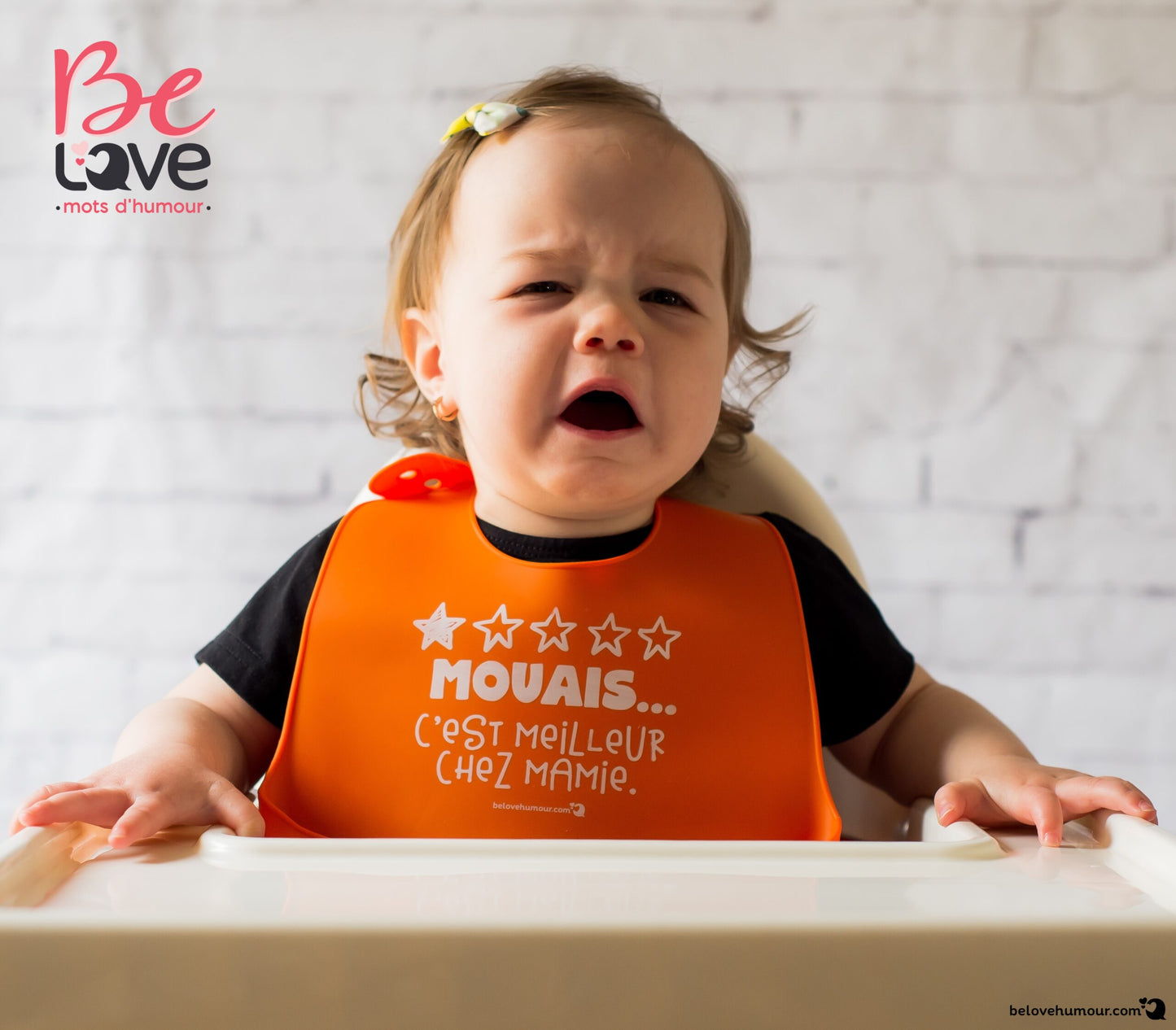 Belove - Bavoir de silicone ''CHEZ MAMIE''