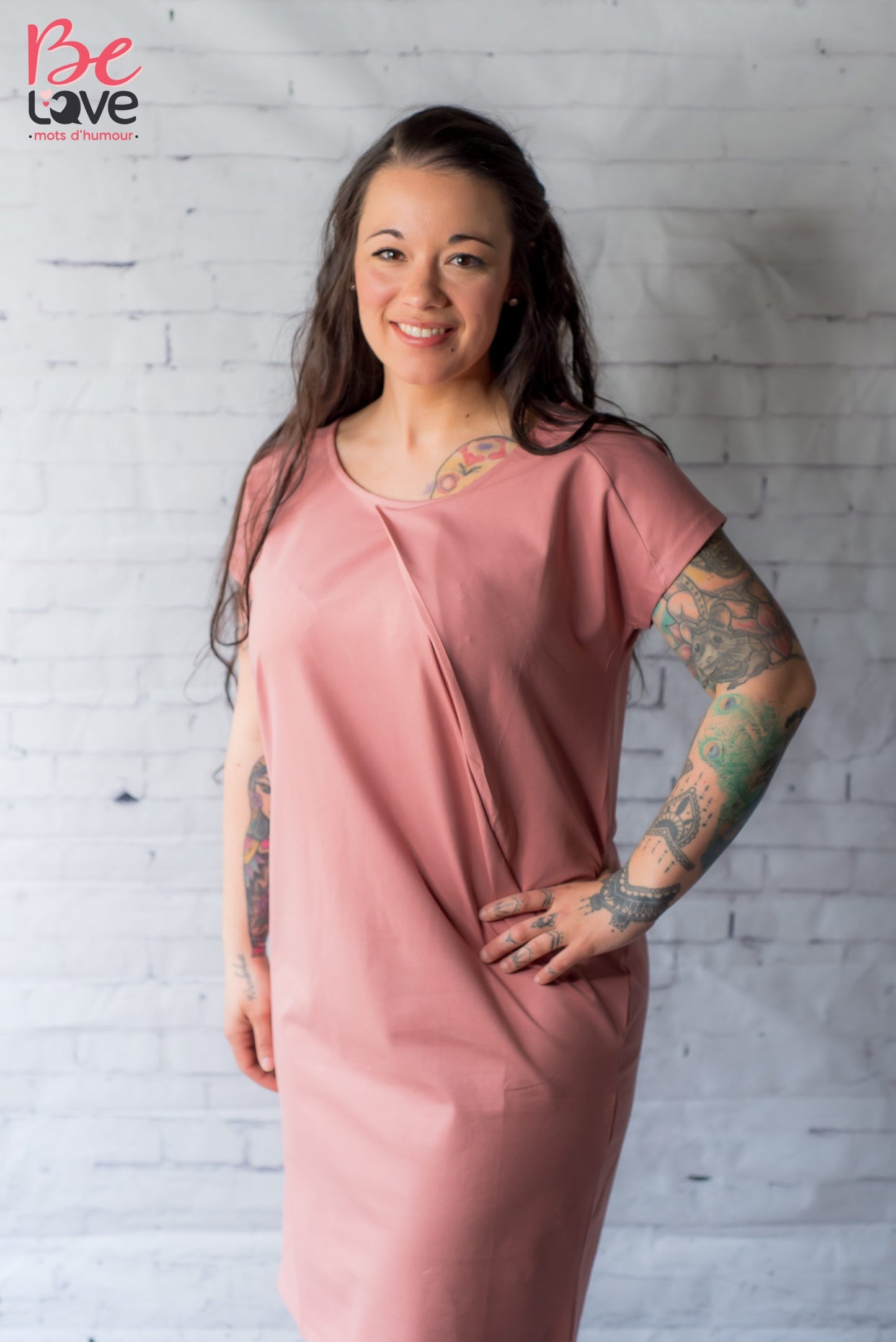 Robe maternité Charly orchidée - Belove