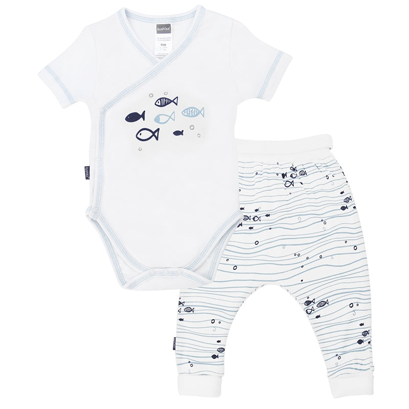 Ensemble cache-couche et pantalon sarouel poisson -Kushies
