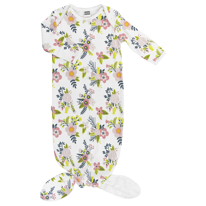 Nuisette à noeud en coton fleuris -Kushies