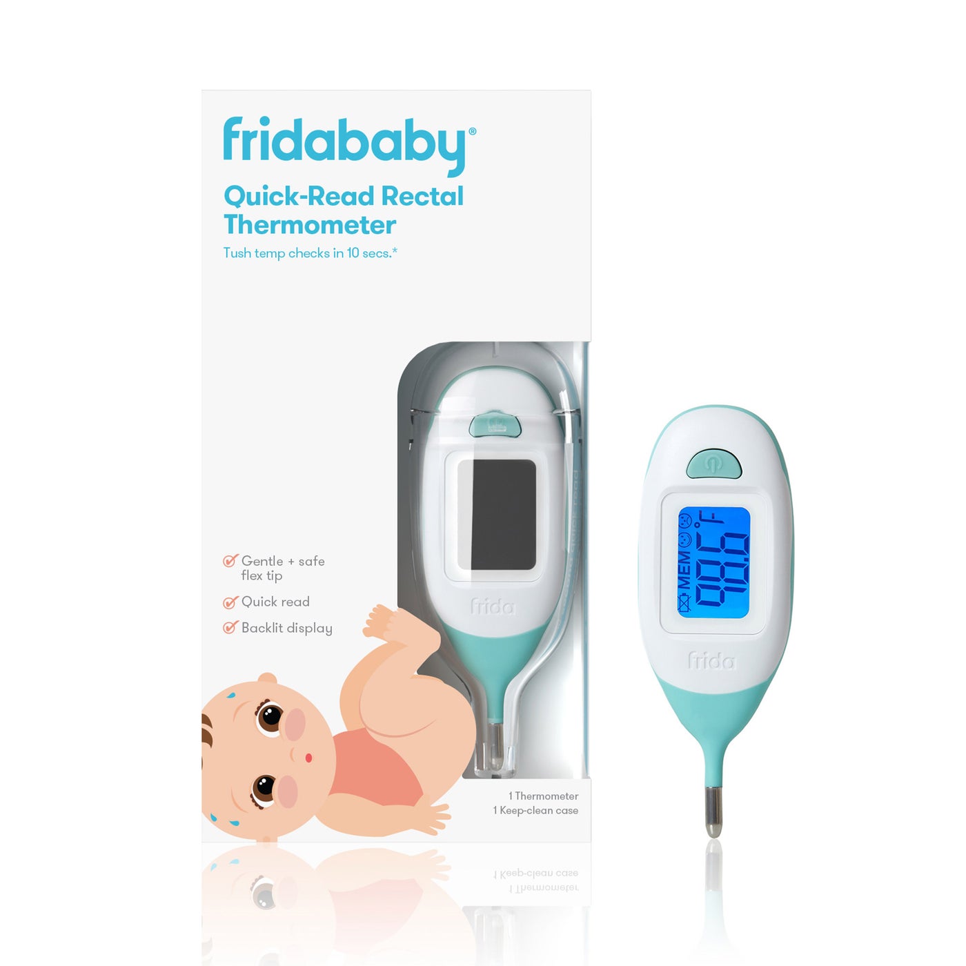 Thermomètre rectal à lecture rapide - BabyFrida – Bébé de lait