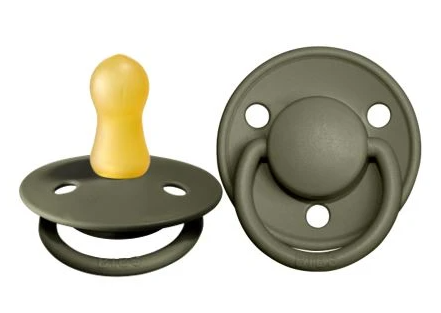 Suce Bibs DeLux vert militaire (latex) 0-6mois