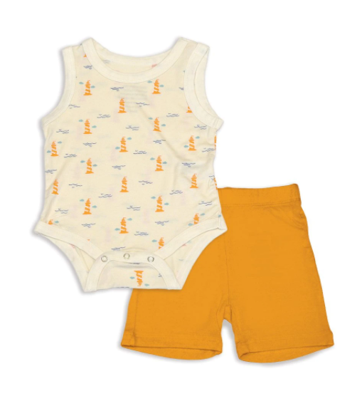 Ensemble 2 pièces camisole et short en bambou - Silkberry Baby