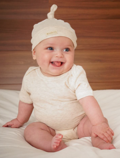 Chapeau pour bébé en coton (avoine) - Juddlies