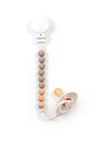 Attache-suce – Pur: Taupe Bois et Silicone - Bulle