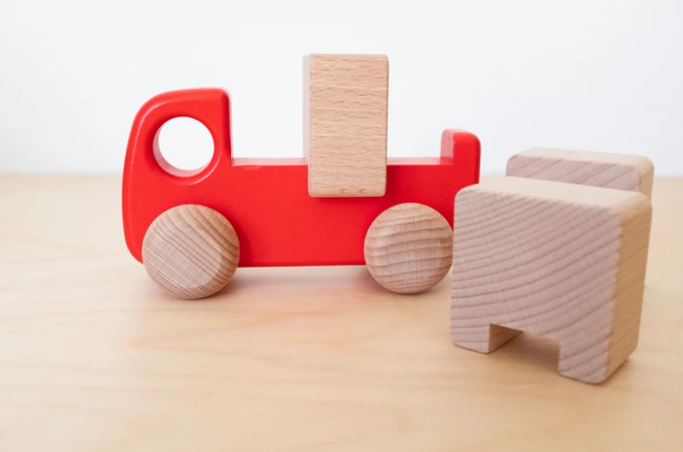 Camion À Blocs En Bois - Bajo