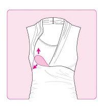 Camisole maternité/allaitement Josiane rouge vin - Momzelle