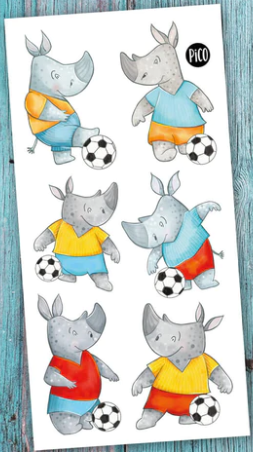 Rico le joueur de soccer tatouage temporaire - Pico