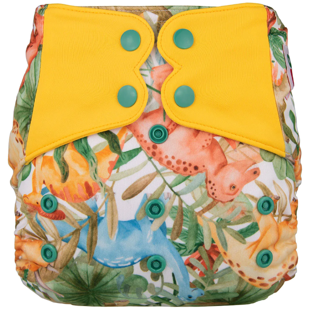 Elf Couche lavable à poche - watercolor dinos