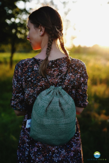 Sac a cordon Green Linen Harmony - Little Frog