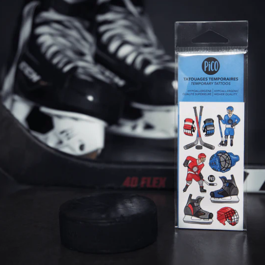 La folie du Hockey tatouage temporaire - Pico