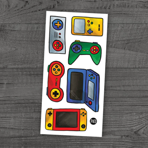 Les jeux vidéos tatouage temporaire - Pico