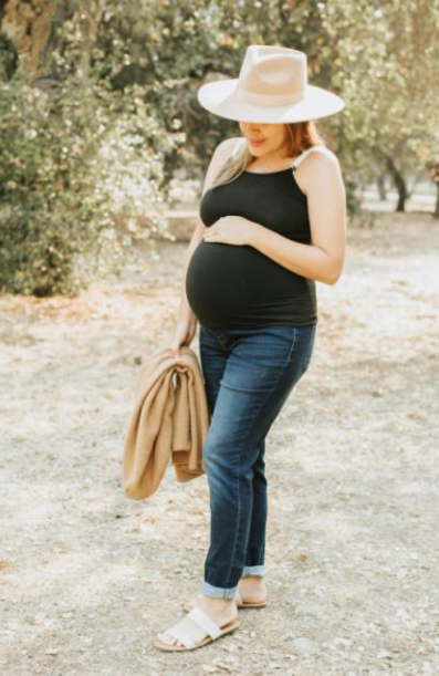 Cami allaitement sans bretelles blanc - Undercover Mama