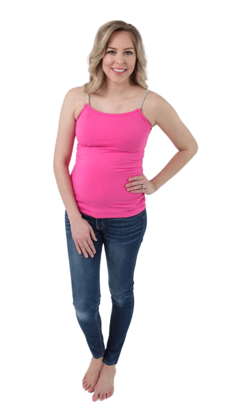 Cami allaitement sans bretelles rose - Undercover Mama
