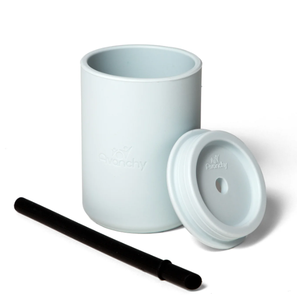 Gobelet à paille en silicone orange - Avanchy