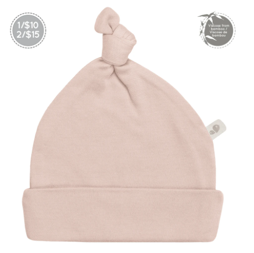 Bonnet à nœud bambou rose - Perlimpinpin