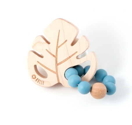 Hochet – Feuille: Bleu acier