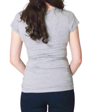 T-SHIRT de maternité gris pâle - Momzelle