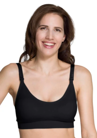 Soutien-gorge d'allaitement sans couture Noir - Momzelle