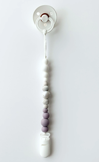 Attache-suce Minimaliste Lilas Cendré - Jululu