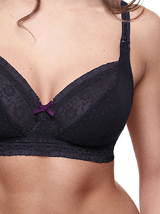 Soutien-Gorge allaitement Sublime noir-mauve - Bravado