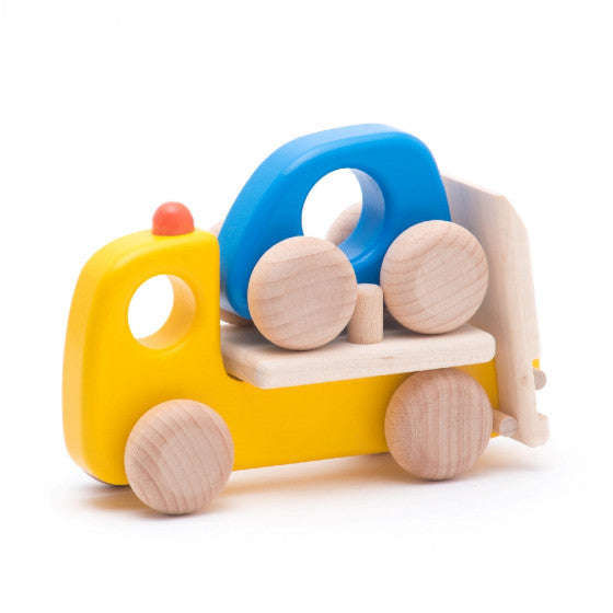 Dépanneuse avec auto en bois