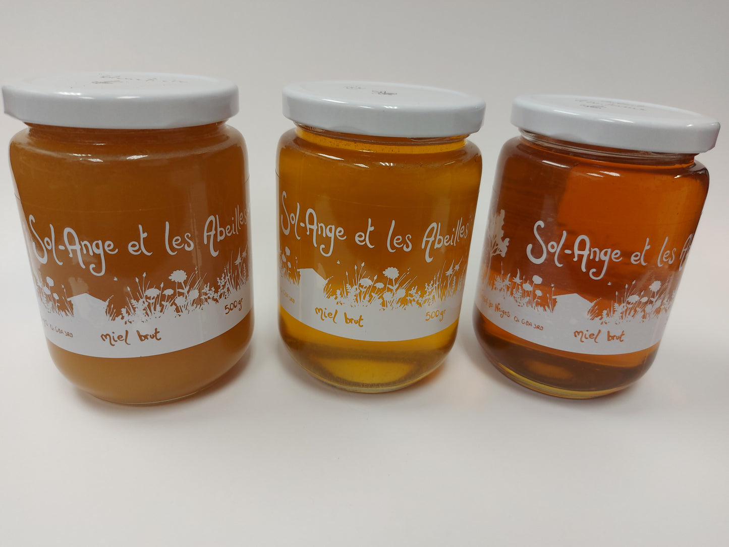 Miel brut 500gr - sol-ange et ses abeilles
