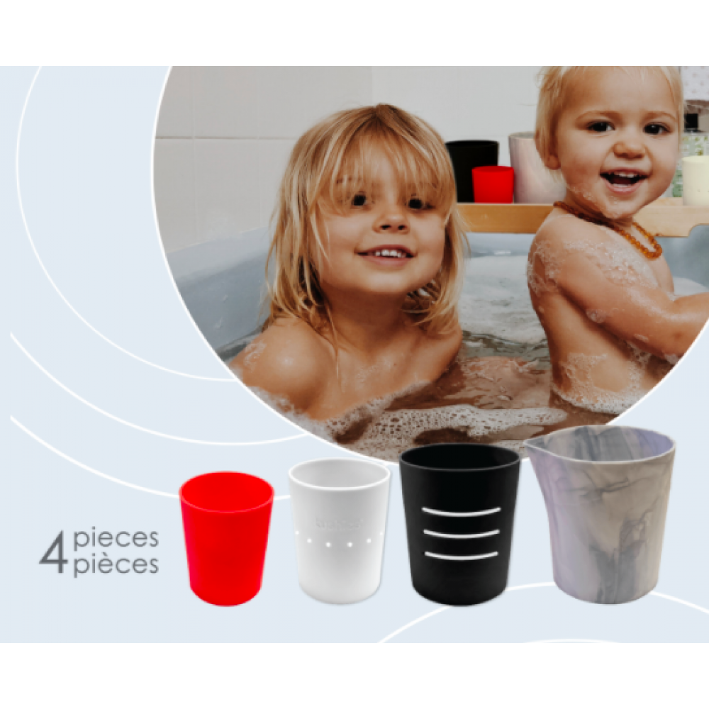 Kushies - Tasses empilables en silicones pour le bain silistack