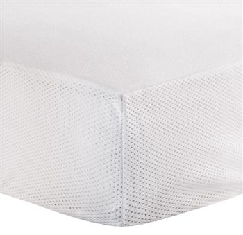 Protecteur de matelas imperméable pour couchette blanc  -  Kushies