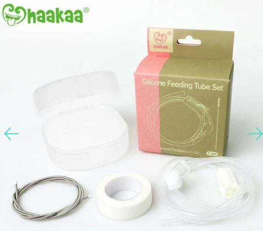Ensemble de tube d'alimentation en silicone (DAL) -  Haakaa