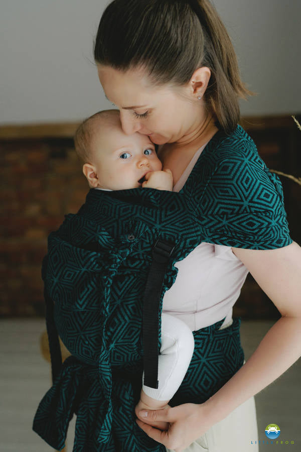 Cross Hybrid Porte-bébé - Emerald Cube  -  Little Frog