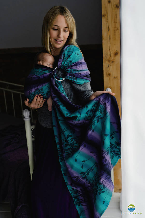 Little Frog Ring Sling (écharpe à anneaux) - Dark Meadow - taille M