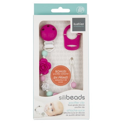 Kushies - Attache-suce en silicone alimentaire Rose
